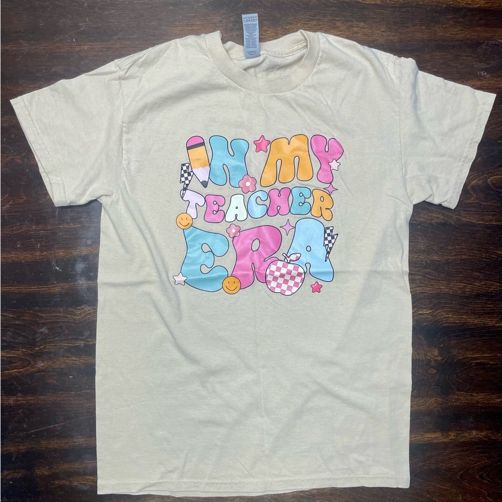 In My Teacher Era Cream T-Shirt